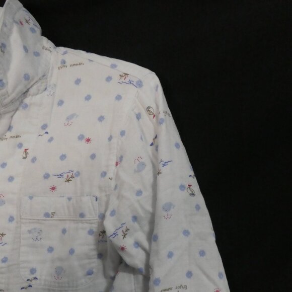 Unbranded | small | White Playful Pattern Long Sleeved Pajama Shirt - Picture 5 of 15